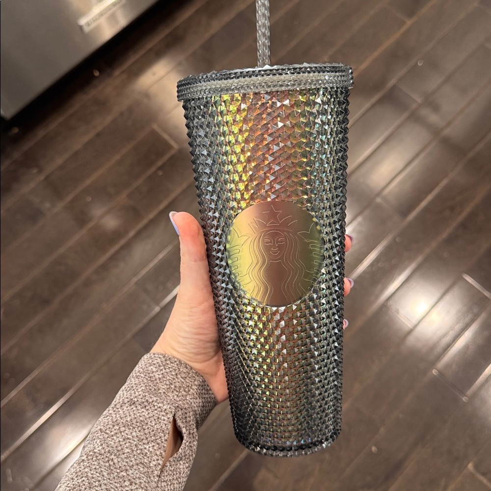 Starbucks Black Iridescent Studded Tumbler with Clear Straw 24 oz